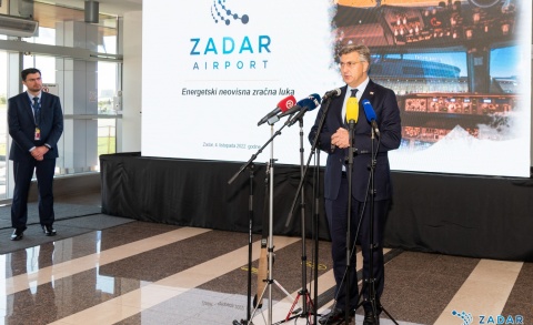 The Prime minister of the Republic of Croatia Andrej Plenković visited Zadar Airport on OCT 4th 2022
